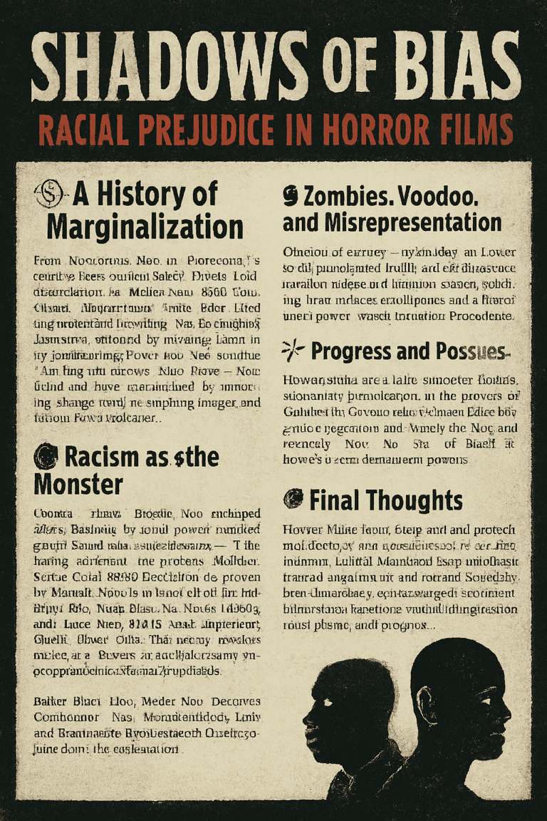 Shadows of Bias: Racial Prejudice in Horror Films Shadows of Bias: Racial Prejudice in Horror Films